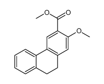 Methyl 2-methoxy-9,10-dihydrophenanthrene-3-carboxylate structure, CAS 85531-84-6
