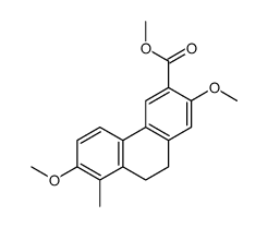 Methyl 2,7-dimethoxy-8-methyl-9,10-dihydrophenanthrene-3-carboxylate structure, CAS 85531-86-8