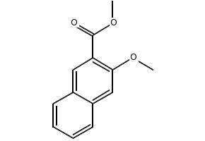 Methyl 3-methoxy-2-naphthoate structure, CAS 13041-60-6