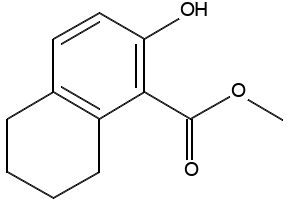 Methyl 4-hydroxy-5,6,7,8-tetrahydronaphthalene-2-carboxylate structure, CAS 89228-42-2