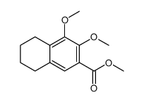 Methyl 3,4-dimethoxy-5,6,7,8-tetrahydronaphthalene-2-carboxylate structure, CAS 89228-43-3