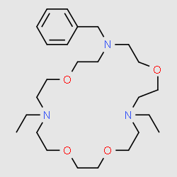 4-Benzyl-10,19-diethyl-4,10,19-triaza-1,7,13,16-tetraoxacycloheneicosane structure, CAS 147637-79-4