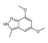5,7-Dimethoxy-3-methylindazole structure, CAS 154876-15-0