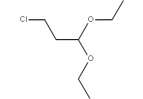 Propionaldehyde, b-chloro-, diethyl acetal structure, CAS 35573-93-4