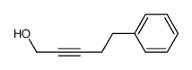 5-Phenylpent-2-yn-1-ol structure, CAS 16900-77-9