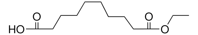 Sebacic acid, ethyl acid ester structure, CAS 693-55-0