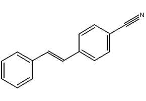 (E)-4-(2-Phenylethenyl)benzonitrile structure, CAS 13041-79-7