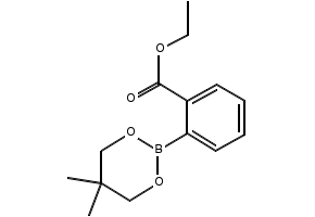 2-(5,5-Dimethyl-1,2,3-dioxaborinan-2-yl)benzoic acid ethyl ester structure, CAS 346656-34-6