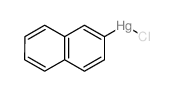 Naphthalene, 2-(chloromercuri)- structure, CAS 39966-41-1