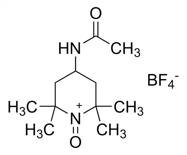 4-Acetylamino-2,2,6,6-tetramethylpiperidine-1-oxoammonium tetrafluoroborate structure, CAS 219543-09-6