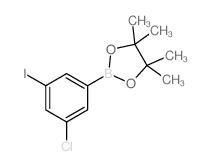1-Chloro-3-iodo-5-(4,4,5,5-tetramethyl-1,3,2,-dioxaborolan-2-yl)benzene structure, CAS 479411-94-4