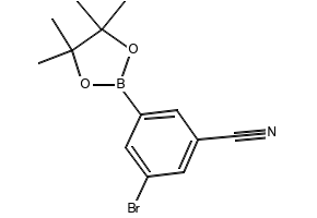 3-Bromo-5-(4,4,5,5-tetramethyl-1,3,2-dioxaborolan-2-yl)benzonitrile structure, CAS 479411-96-6