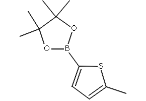 4,4,5,5-Tetramethyl-2-(5-methylthiophen-2-yl)-1,3,2-dioxaborolane structure, CAS 476004-80-5
