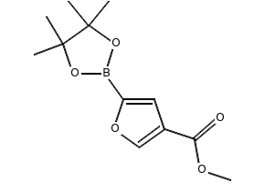 Methyl 5-(4,4,5,5-tetramethyl-1,3,2-dioxaborolan-2-yl)furan-2-carboxylate structure, CAS 676501-87-4