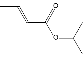 Isopropyl (E)-but-2-enoate structure, CAS 6284-46-4