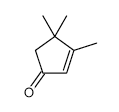 3,4,4-Trimethylcyclopent-2-enone structure, CAS 30434-65-2