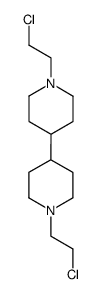 1,1'-Bis(2-chloroethyl)-4,4'-bipiperidine structure, CAS 6802-93-3