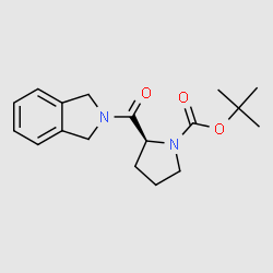 (S)-N-(N-tert-Butoxycarbonylprolyl)dihydroisoindole structure, CAS 188122-39-6