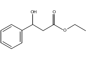 Hydracrylic acid, b-phenyl-, ethyl ester structure, CAS 5764-85-2