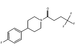 1-(4-Fluorophenyl)-4-(4-hydroxy-4-phenylpiperidin-1-yl)butan-1-one structure, CAS 3109-12-4