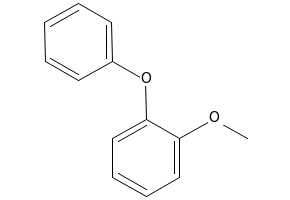 Benzene, 1-methoxy-2-phenoxy- structure, CAS 1695-04-1