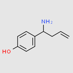 4-(1-Aminobut-3-enyl)phenol structure, CAS 222188-20-7