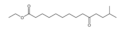 Ethyl 10-keto-13-methyltetradecanoate structure, CAS 104477-84-1