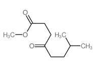 Methyl 4-keto-7-methyloctanoate structure, CAS 53663-32-4
