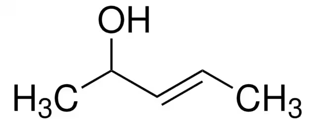 3-penten-2-ol structure, CAS 1569-50-2