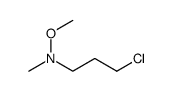 N-(3-Chloropropyl)-N,O-dimethylhydroxylamine structure, CAS 98139-27-6