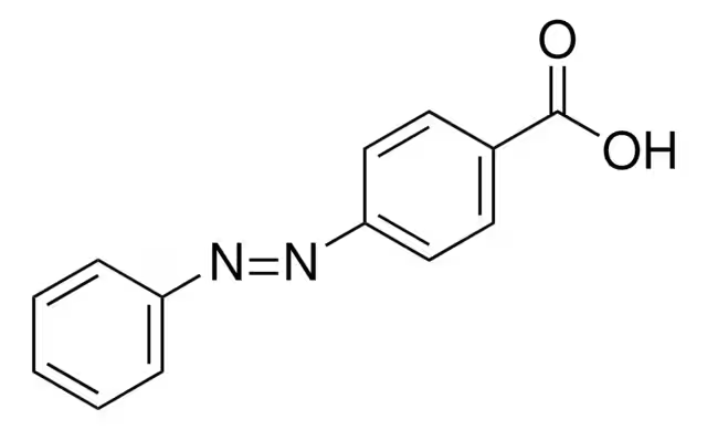 Benzoic acid, p-phenylazo- structure, CAS 1562-93-2