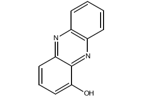 a-Hydroxyphenazine structure, CAS 528-71-2