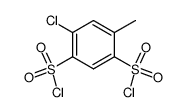 4-Chloro-6-methylbenzene-1,3-disulfonyl dichloride structure, CAS 13940-86-8