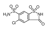 5-Chloro-3-oxo-2,3-dihydrobenzo[d]isothiazole-6-sulfonamide 1,1-dioxide structure, CAS 89791-72-0