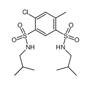 4-Chloro-N1,N3-diisobutyl-6-methylbenzene-1,3-disulfonamide structure, CAS 101085-48-7