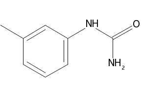 m-Tolylurea structure, CAS 63-99-0