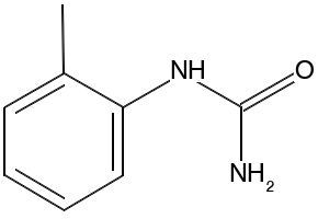 o-Tolylurea structure, CAS 614-77-7