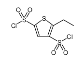 5-Ethylthiophene-2,4-disulfonyl dichloride structure, CAS 89380-34-7