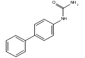1-(4-Biphenylyl) urea structure, CAS 13262-48-1