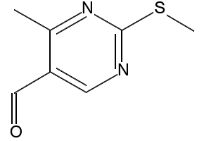 4-Methyl-2-(methylthio)thiazole-5-carbaldehyde structure, CAS 22042-77-9