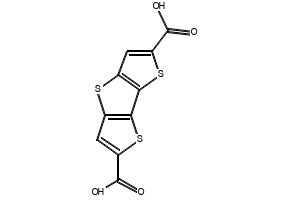 Dithieno[3,2-b:2',3'-d]thiophene-2,6-dicarboxylic acid structure, CAS 502764-53-6