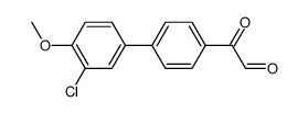 2-(3'-Chloro-4'-methoxy-[1,1'-biphenyl]-4-yl)-2-oxoacetaldehyde structure, CAS 109513-07-7