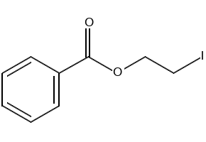 2-Iodoethyl benzoate structure, CAS 39252-69-2