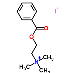 Benzoylcholine iodide structure, CAS 17518-43-3