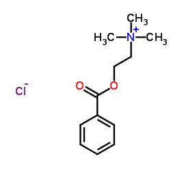 Benzoylcholine chloride structure, CAS 2964-09-2