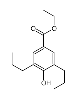 Ethyl 4-hydroxy-3,5-dipropylbenzoate structure, CAS 100482-28-8