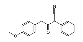 a-Phenyl-g-(4-methoxyphenyl)acetoacetonitrile structure, CAS 62234-94-0