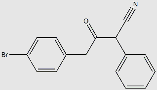 a-Phenyl-g-(4-bromophenyl)acetoacetonitrile structure, CAS 582323-20-4