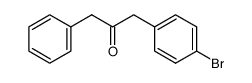 1-(p-Bromophenyl)-3-phenyl-2-propanone structure, CAS 65636-25-1