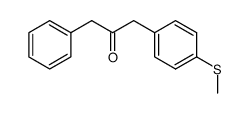 1-(p-Methylthiophenyl)-3-phenyl-2-propanone structure, CAS 131516-77-3